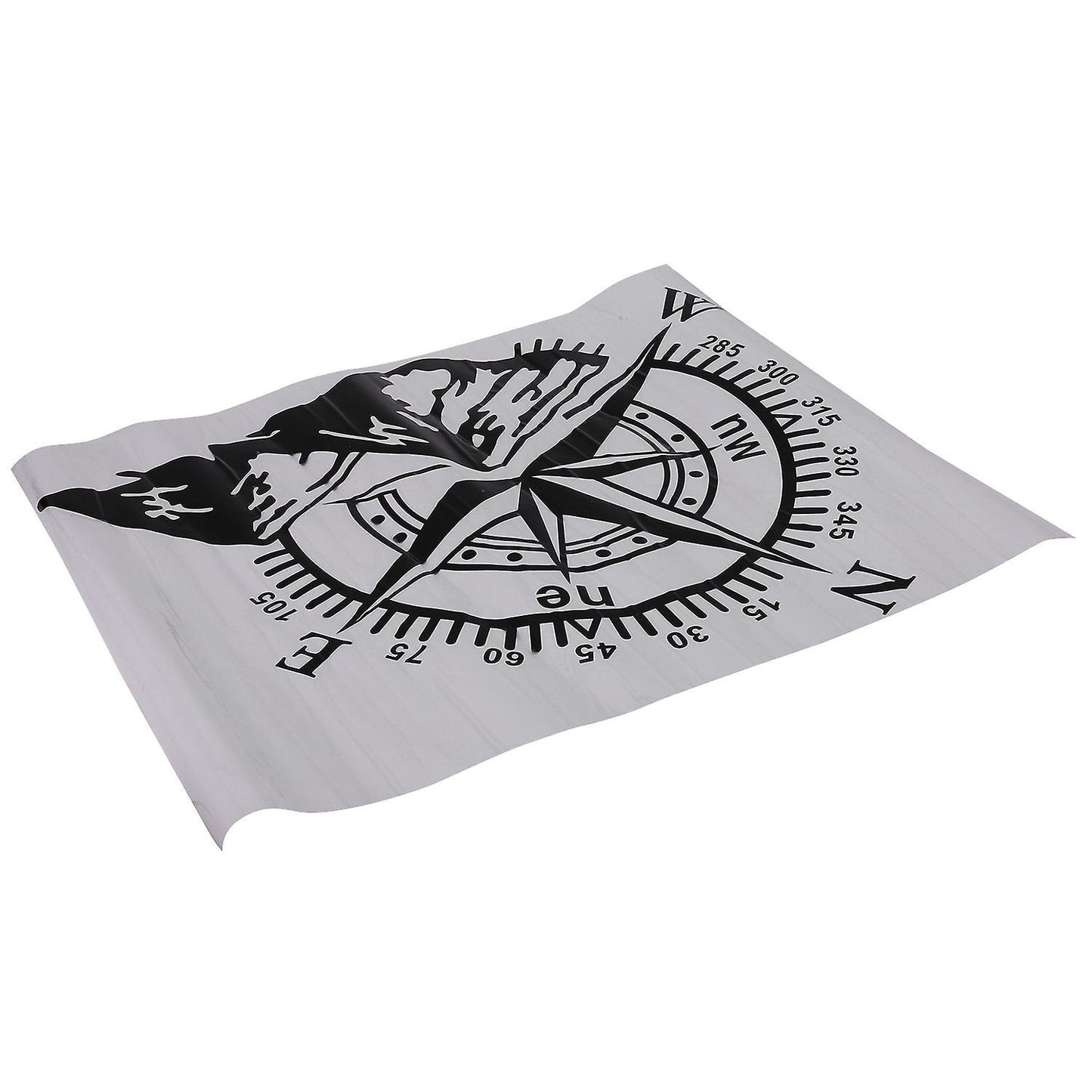 50x60cm Car Hood Mountain Navigation Car Sticker Black