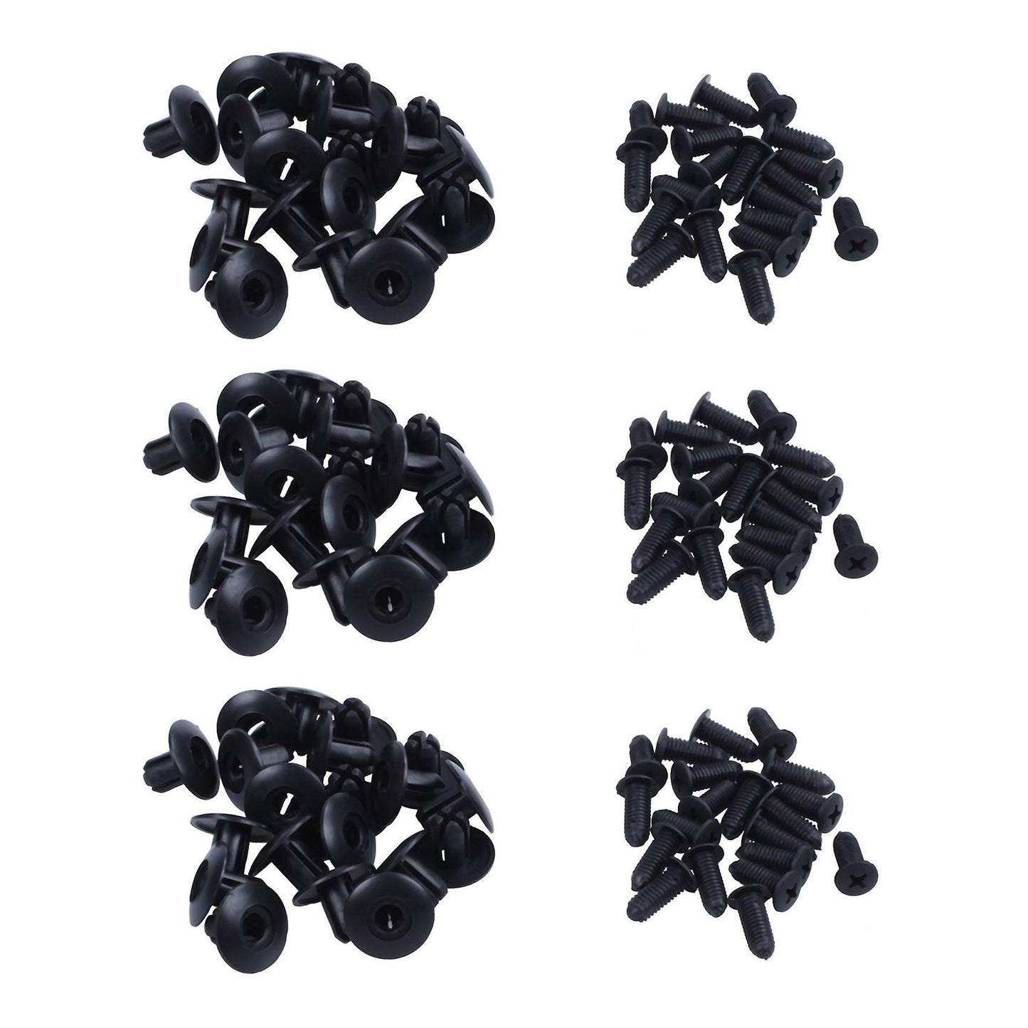 60 Uds 8mm X 20mm Grapas Hebilla Clips Precintado Negro