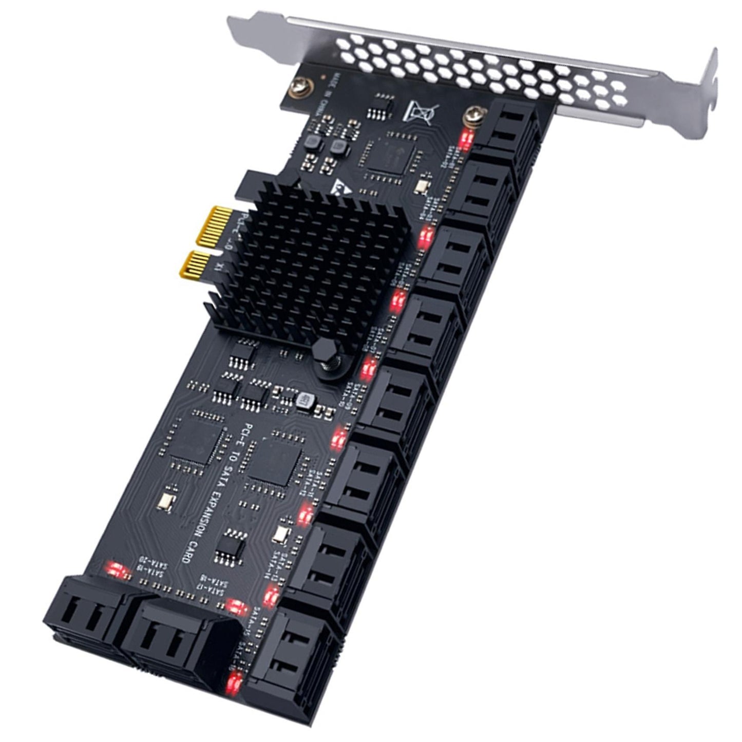 20-port Sata 6gb to Pci Express Controller Expansion Card Pcie