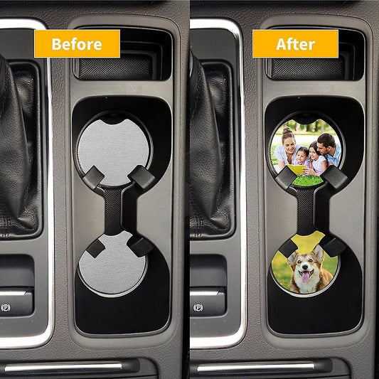 Sublimation Car Cup Blanks Mat for Diy Car Coasters Painting,15pcs
