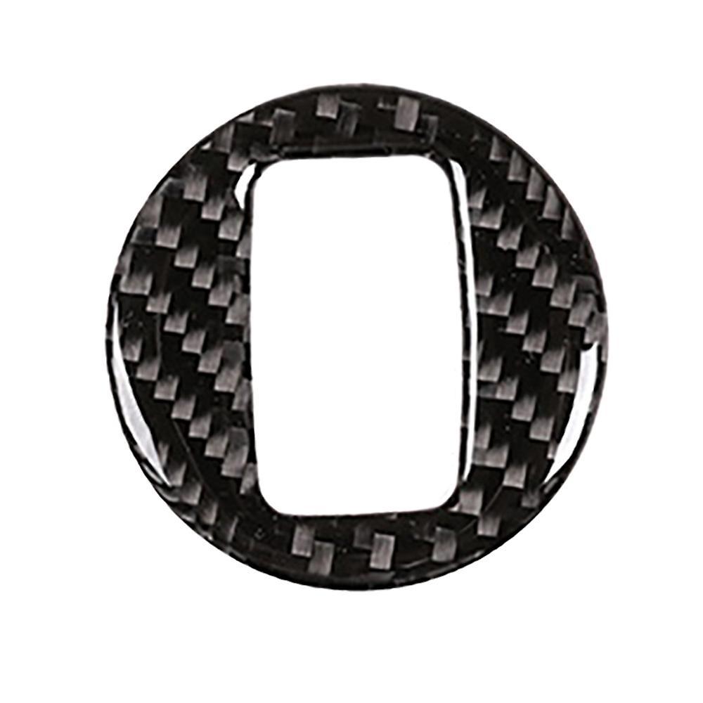 Car Soft Carbon Fiber Keyhole Switch Cover Trim for Touareg 2011-2018