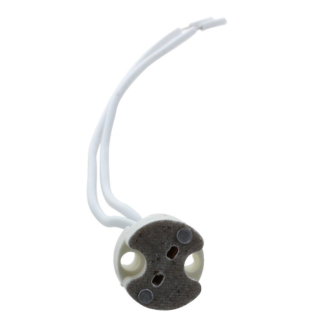 15 Pcs White Mr16 Gu5.3 Ceramic Base Socket Led Light Lamp Holder