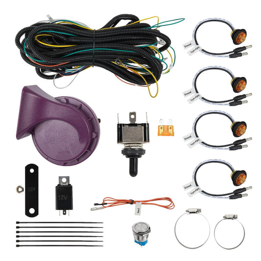 Utv Atv Universal Turn Signal with Column Turn Switch&horn B