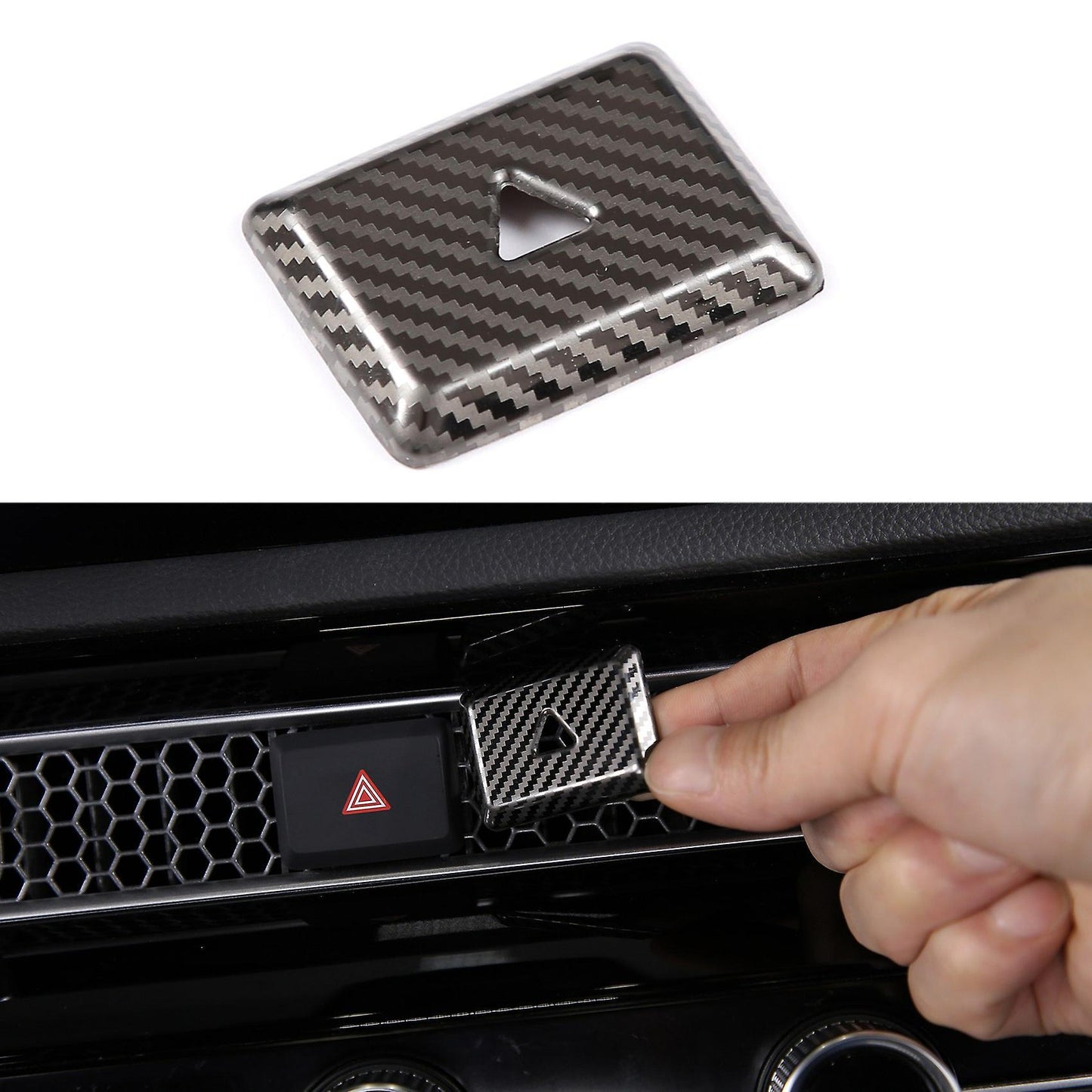 For 2022 Honda Civic Stainless Steel Warning Light Switch Cover Trim
