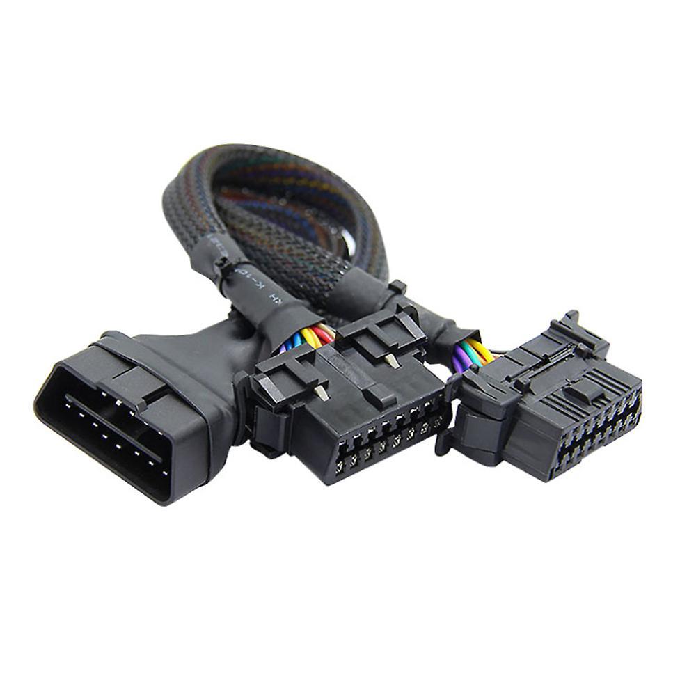 1x Male and 2x Female Extension Cable Adapter (1ft/30cm) (1pack)