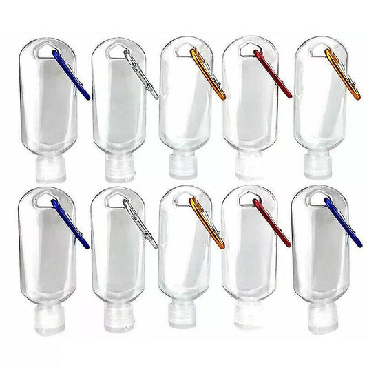 10pc 50ml Portable Hand Sanitizers Bottles Press Bottles Dispensers