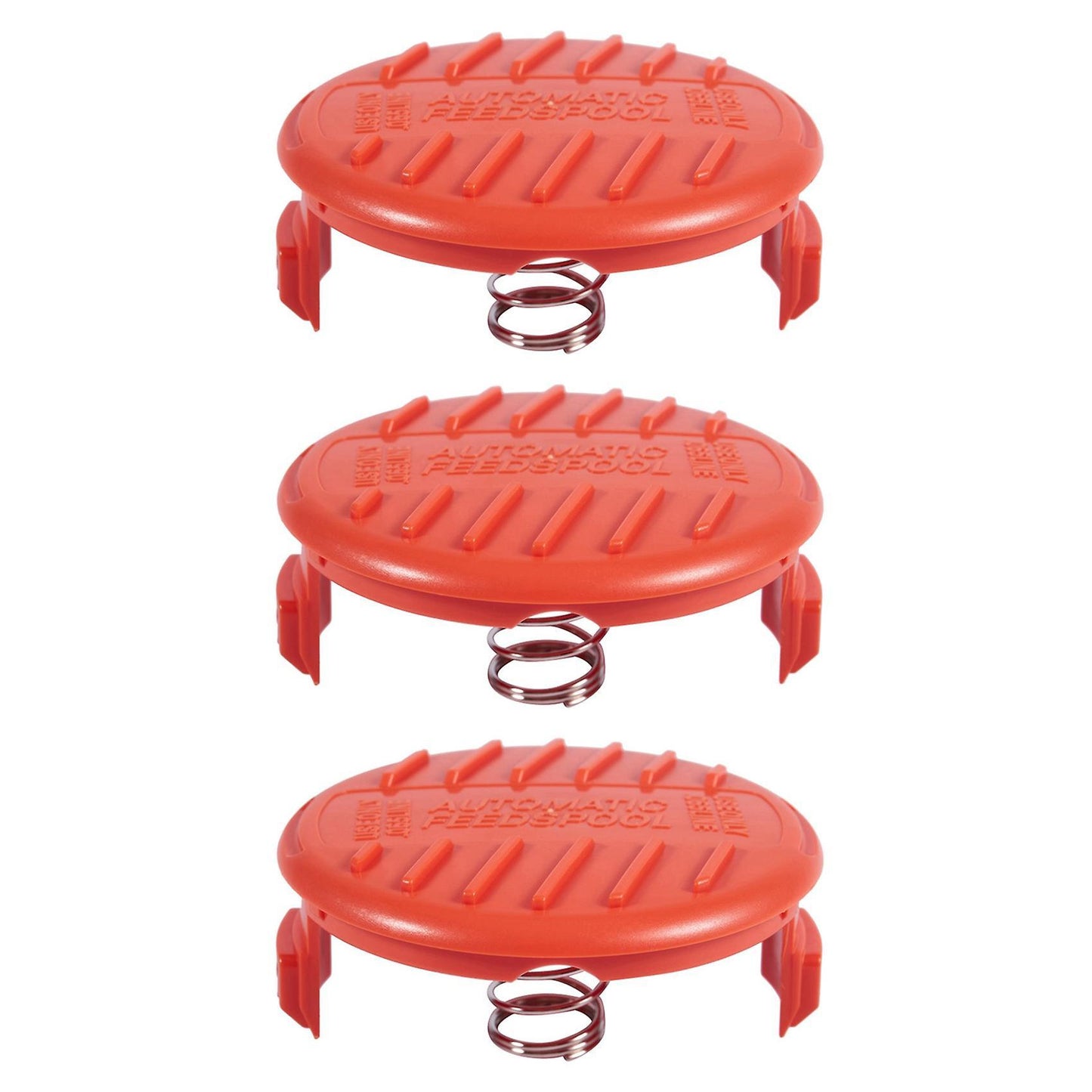 3x Spool Cap and Spring to Fit Black + Decker Weed Eater Trimmer
