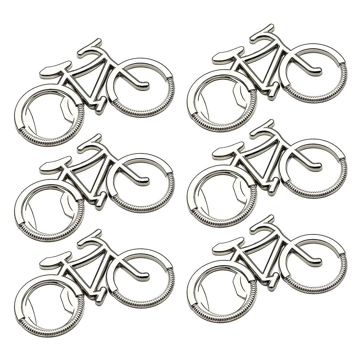 6 Pieces Bicycle Bottle Opener,metal Beer Bottle Opener Tools, Silver
