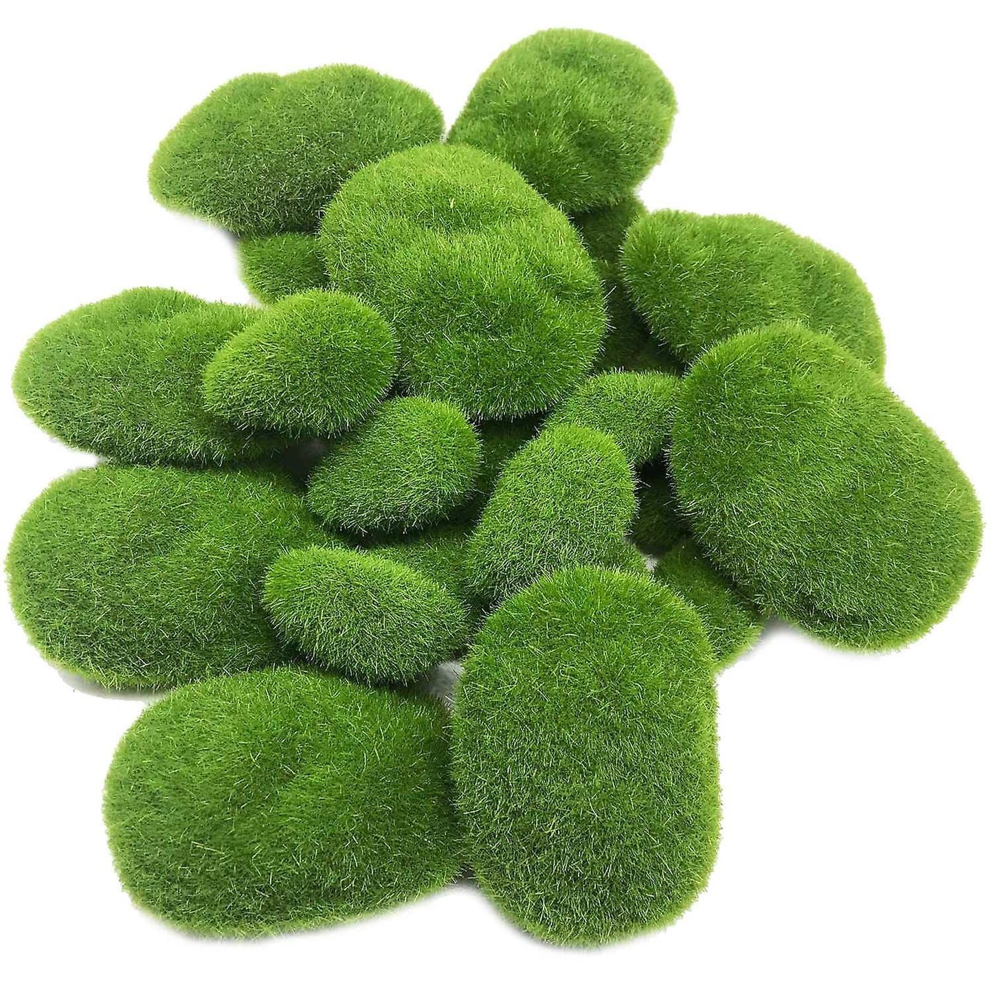 25 Pieces Artificial Moss Rocks,for Floral Arrangements, and Crafting