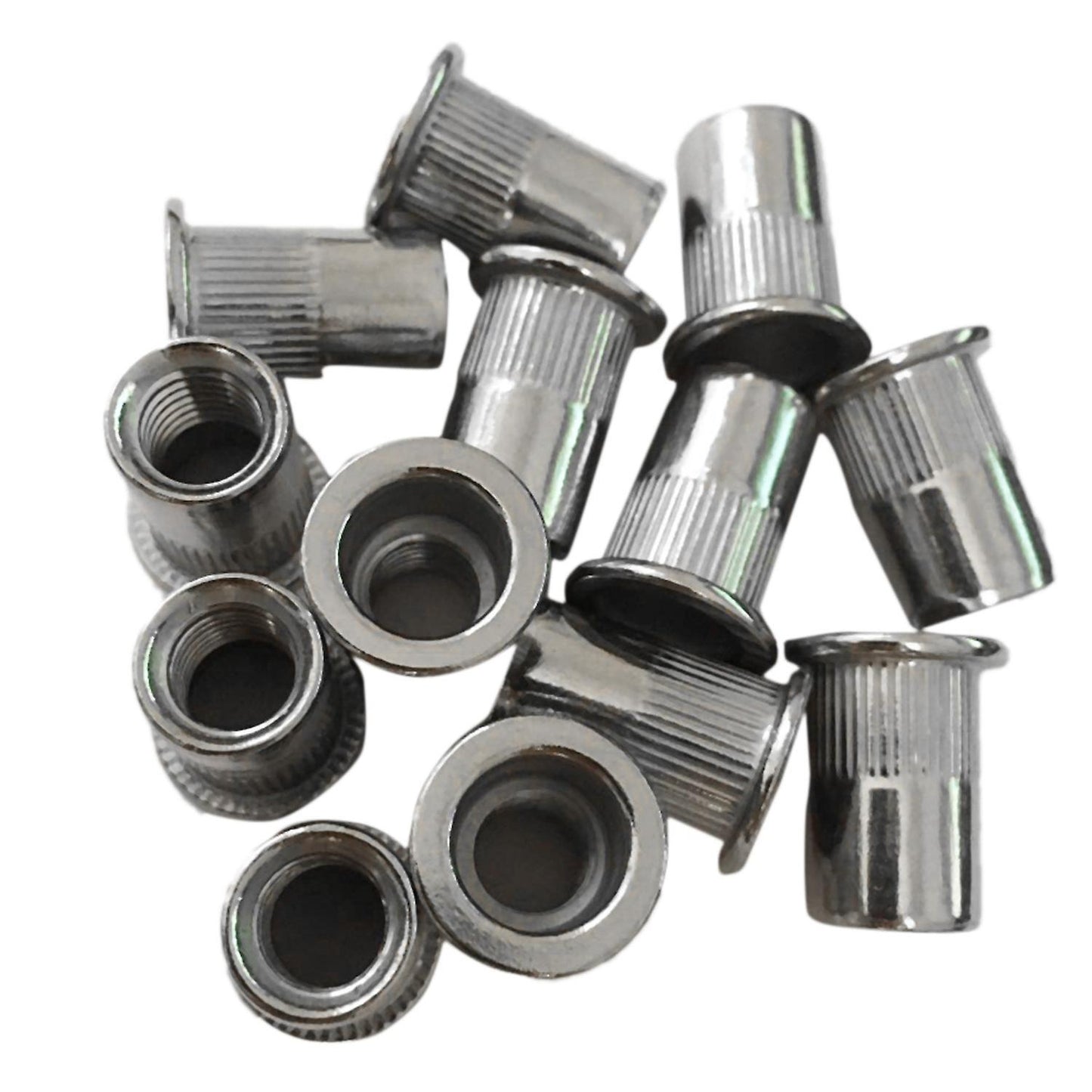 30pcs M8 Rivet Nuts Stainless Steel Threaded Rivet Insert Nuts