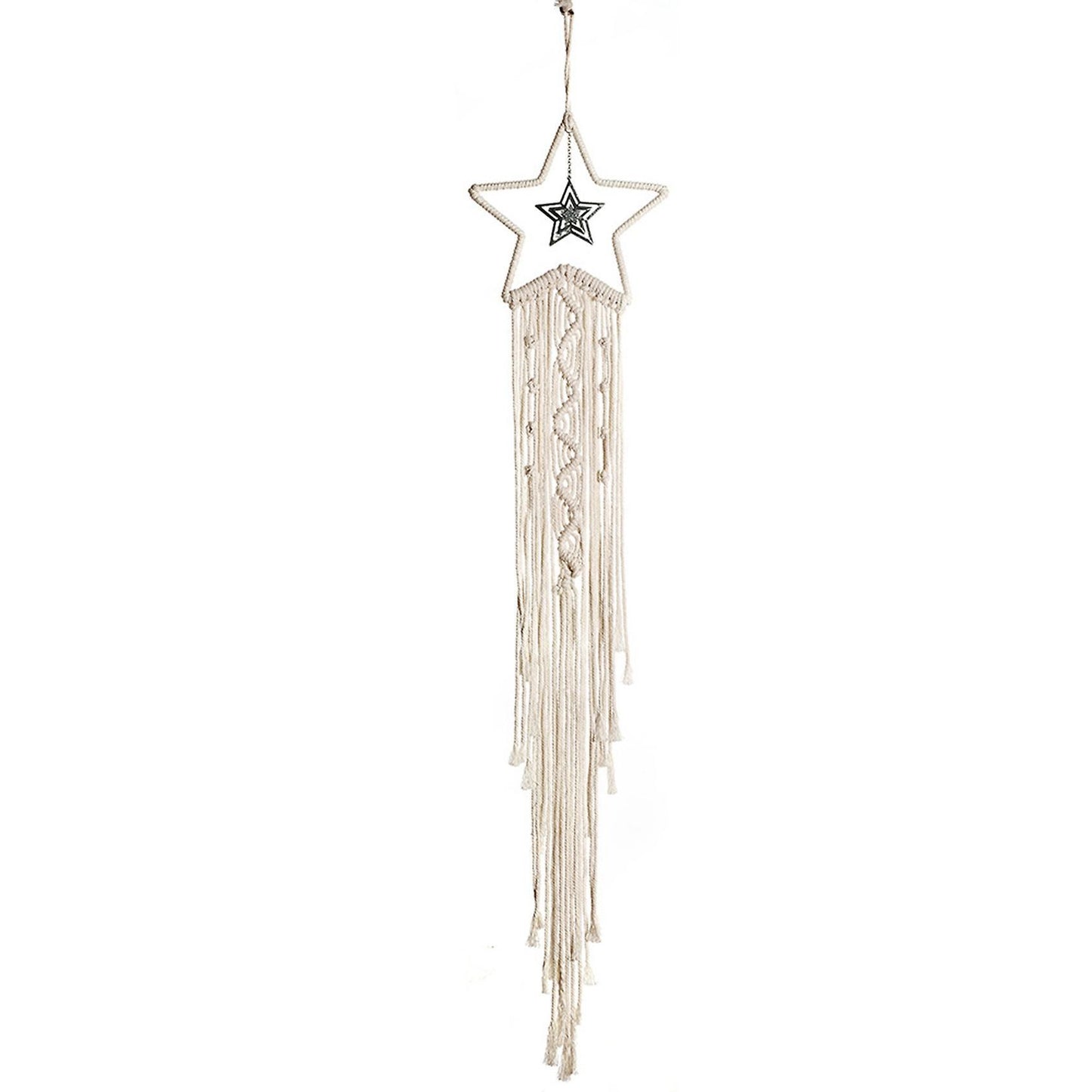 Star Macrame Tapestry Wall Hanging Boho Decoration Leaf Living