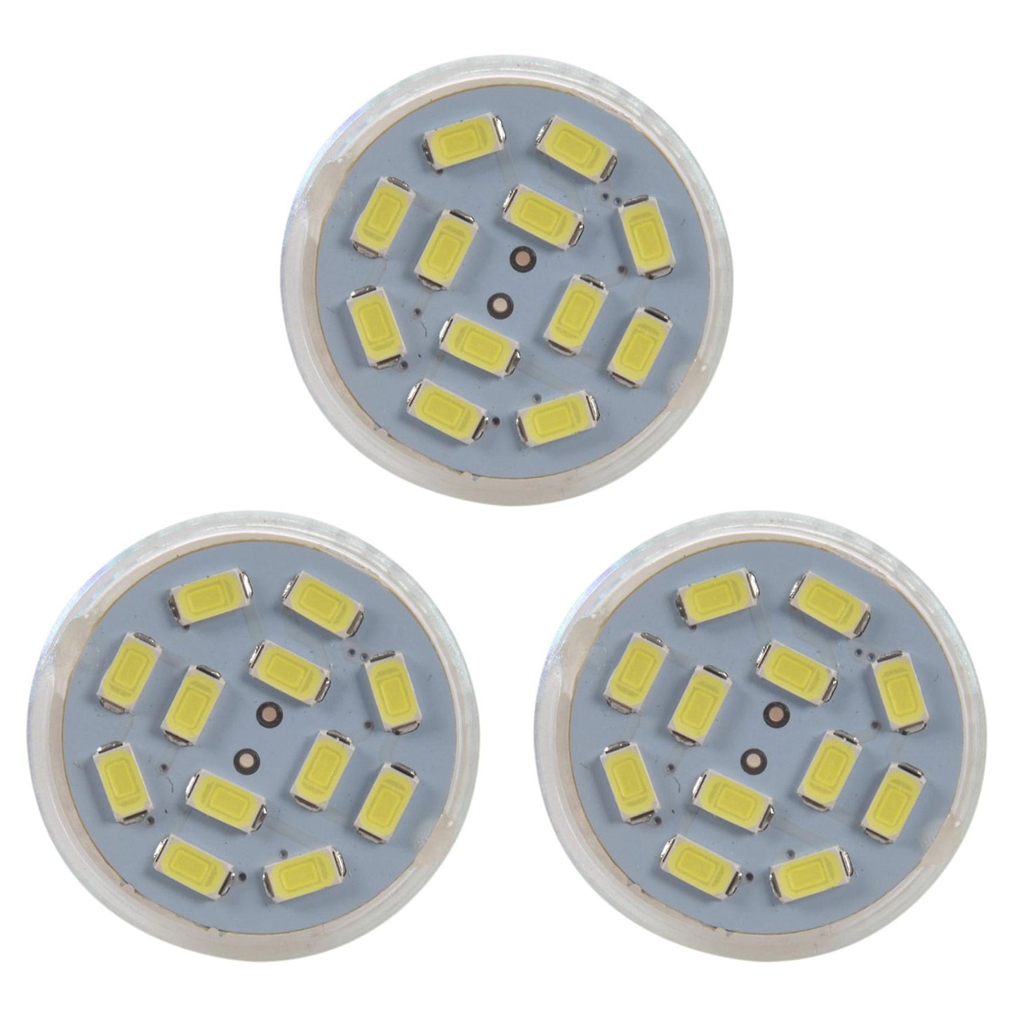3x 6w Gu4(mr11) Led Spotlight Mr11 12 Smd 5730 570 Lm Dc 12v, White