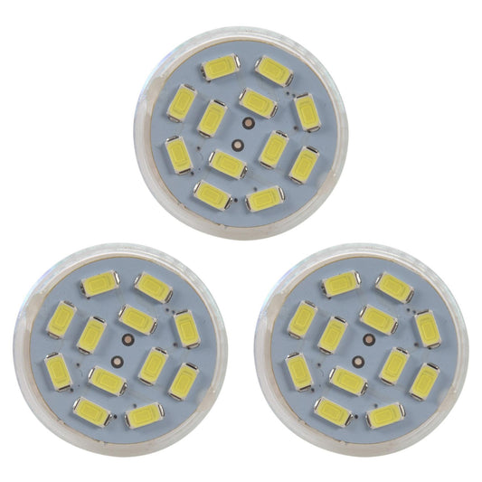 3x 6w Gu4(mr11) Led Spotlight Mr11 12 Smd 5730 570 Lm Dc 12v, White