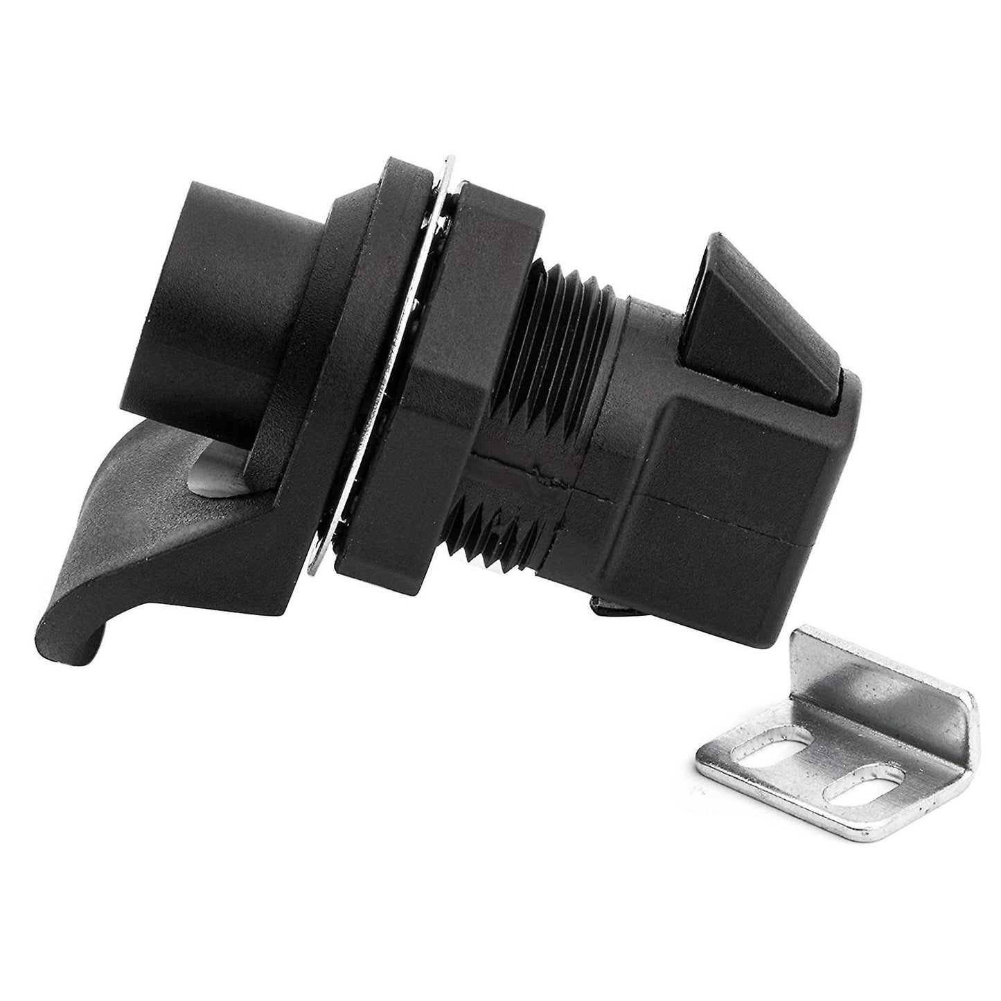 1 Set Locking Push Button Latch for Marine Boat Radio Box, Tool Box