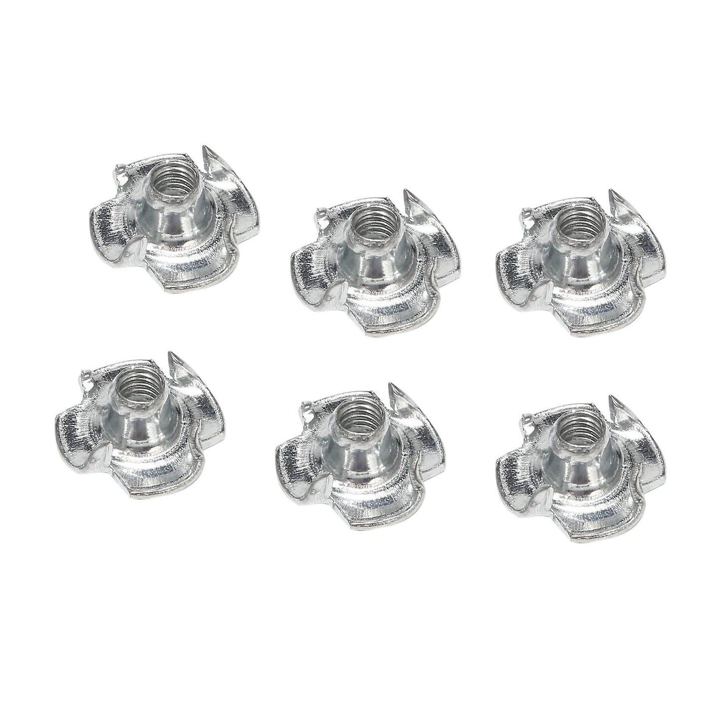 Set Of Assorted Four Prong Nuts Metal Coating (m4 100pcs)
