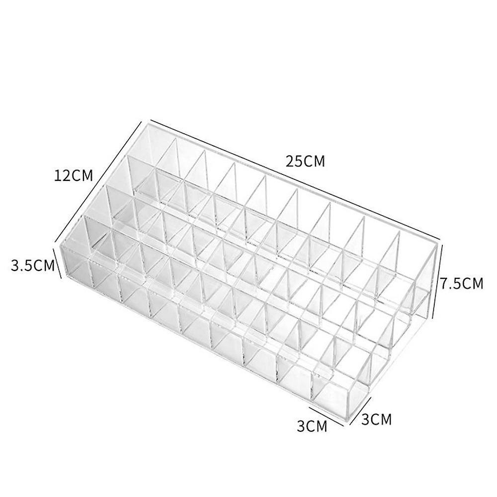 36 Grid Transparent Acrylic Lipstick Storage Cosmetic Display Rack