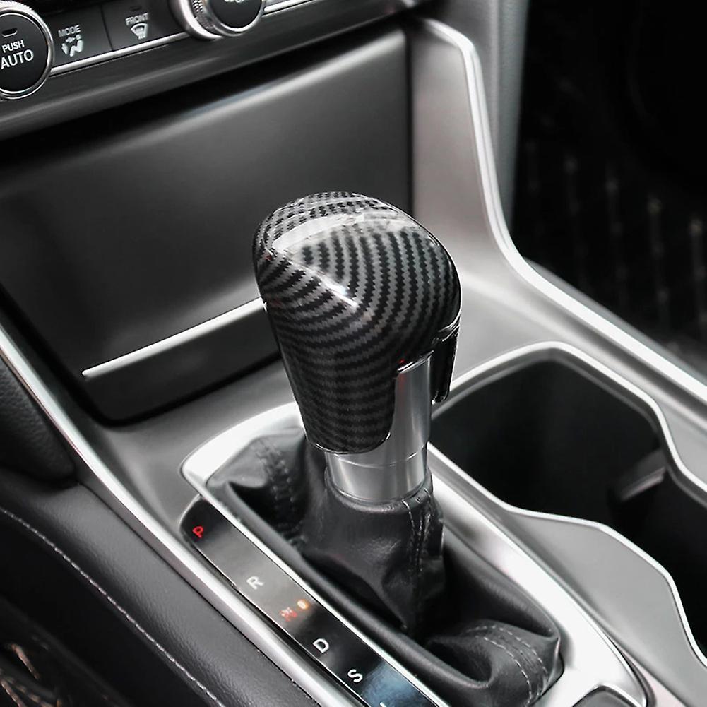 For Honda Civic 2022 Carbon Fiber Car Gear Shift Knob Cover Trim