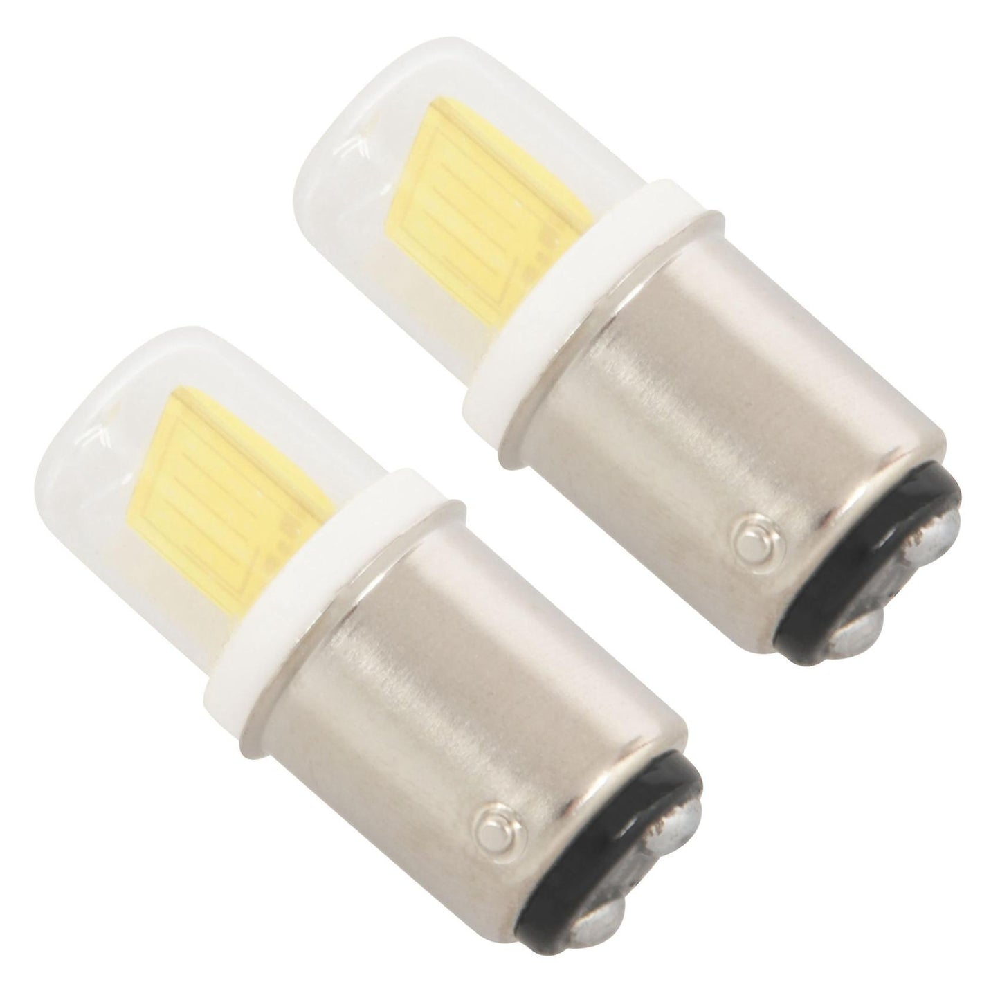2x Ba15d Led Light Bulb 3w 110v 220v Ac Non-dimming Cold White