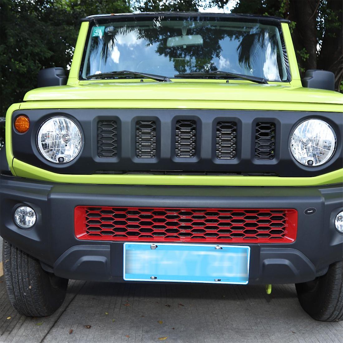 Car Front Bumper Grill Insert Cover Trim for Jimny 2019-2022, Abs Red