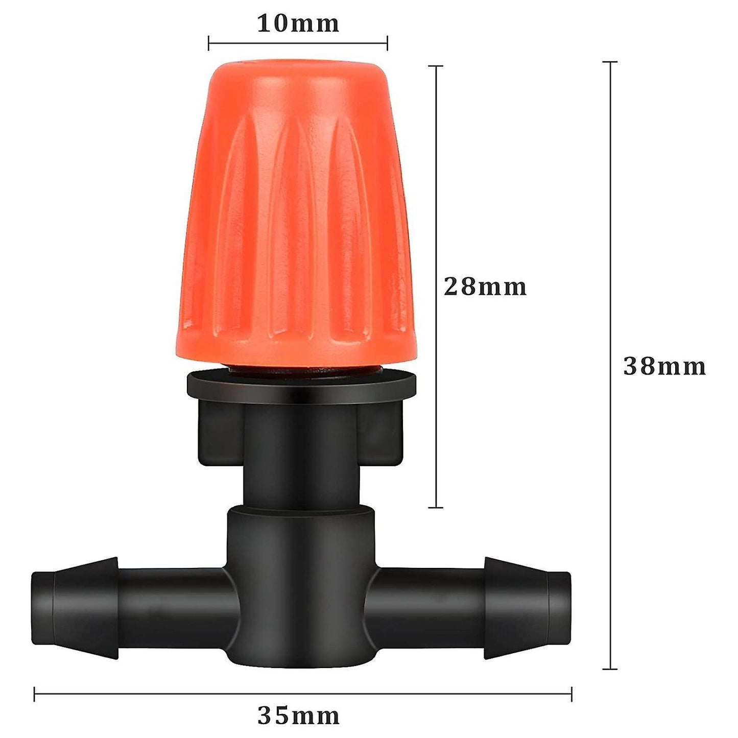 50 Pcs Three-way Atomizing Nozzle, Adjustable Mist Nozzles