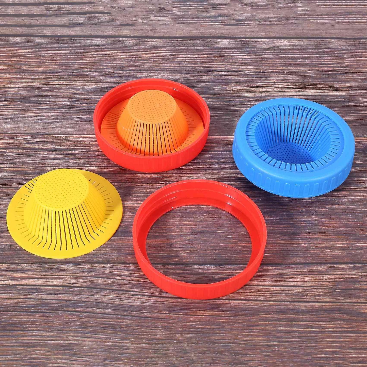 Plastic Sprouting Lids , Sprouting Jar with Silicone Sealing Gaskets