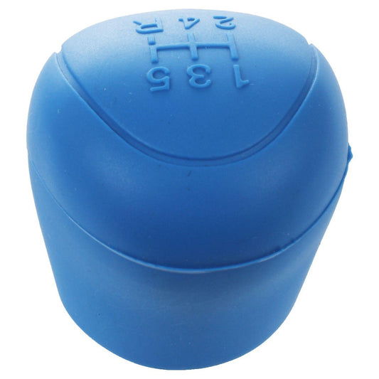 Car Universal Handbrake Grips Collars Silicone Gear Head Cover Blue