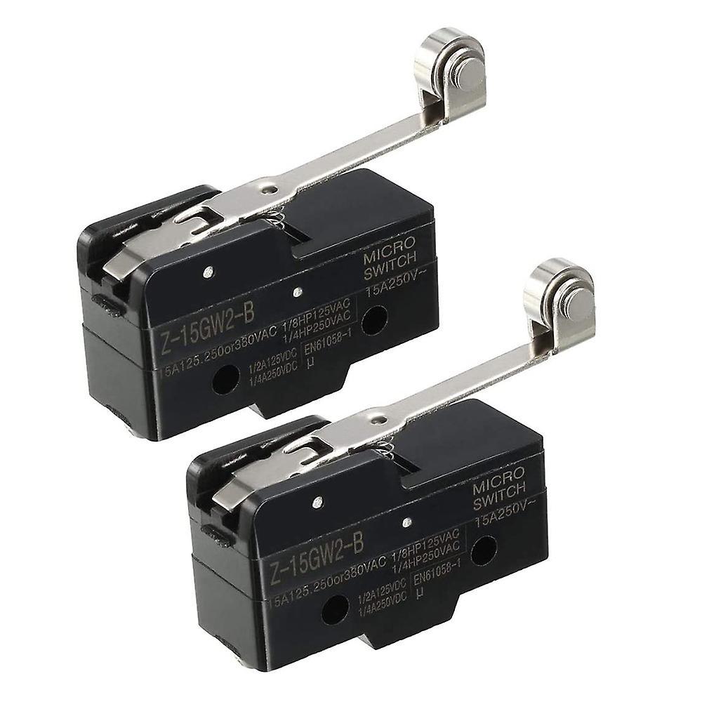 2pcs Z-15gw2-b 1no + 1nc Long Hinge Roller Lever Mini Action