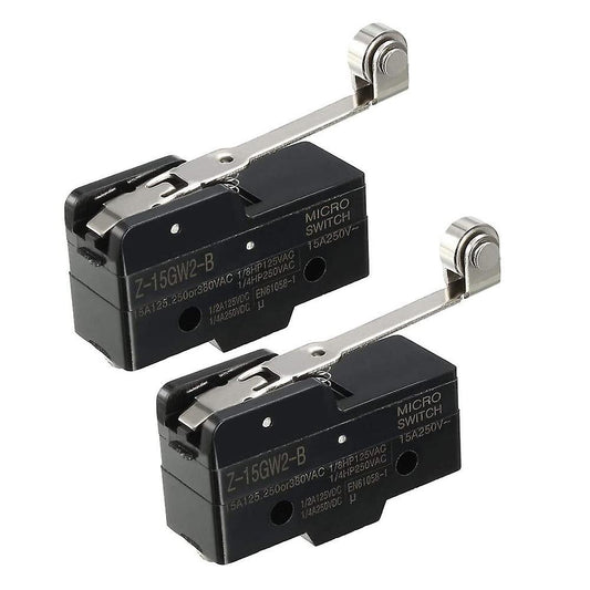 2pcs Z-15gw2-b 1no + 1nc Long Hinge Roller Lever Mini Action