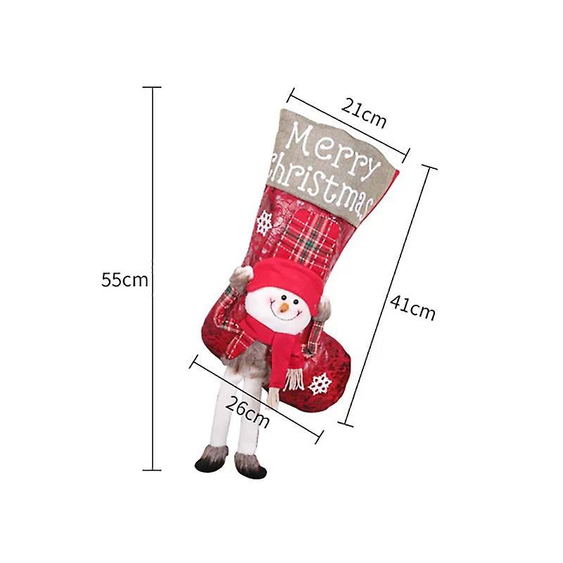 Christmas Socks Ornaments Children New Year Candy Bag Gift Jewelry-c