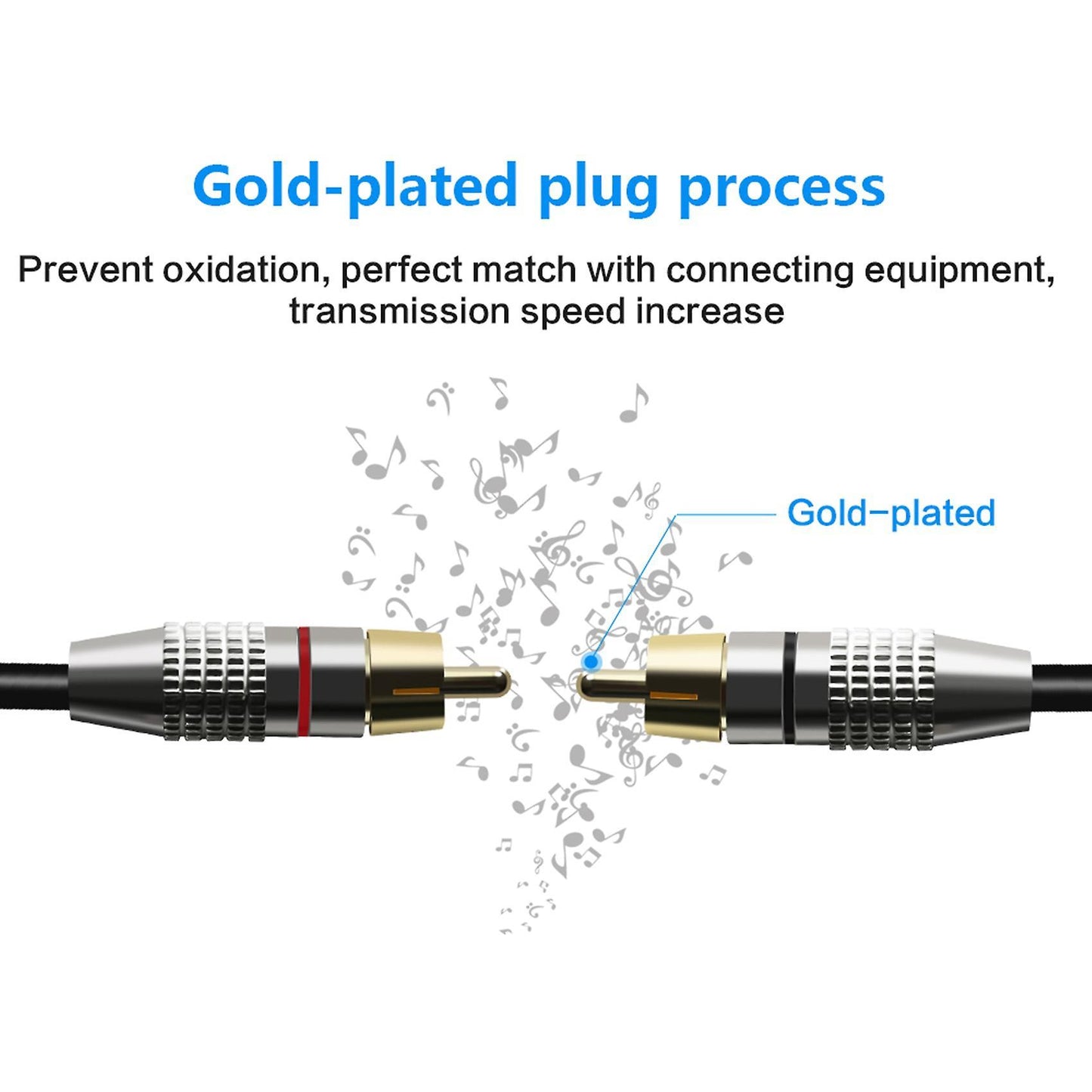 1 Xlr Male to 2 Rca Male Plug Stereo Audio Cable Connector (1.5m)