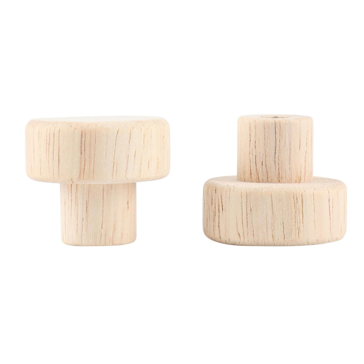 10pcs Wood Round Pull Knobs for Cabinet Drawer Handle Furniture S