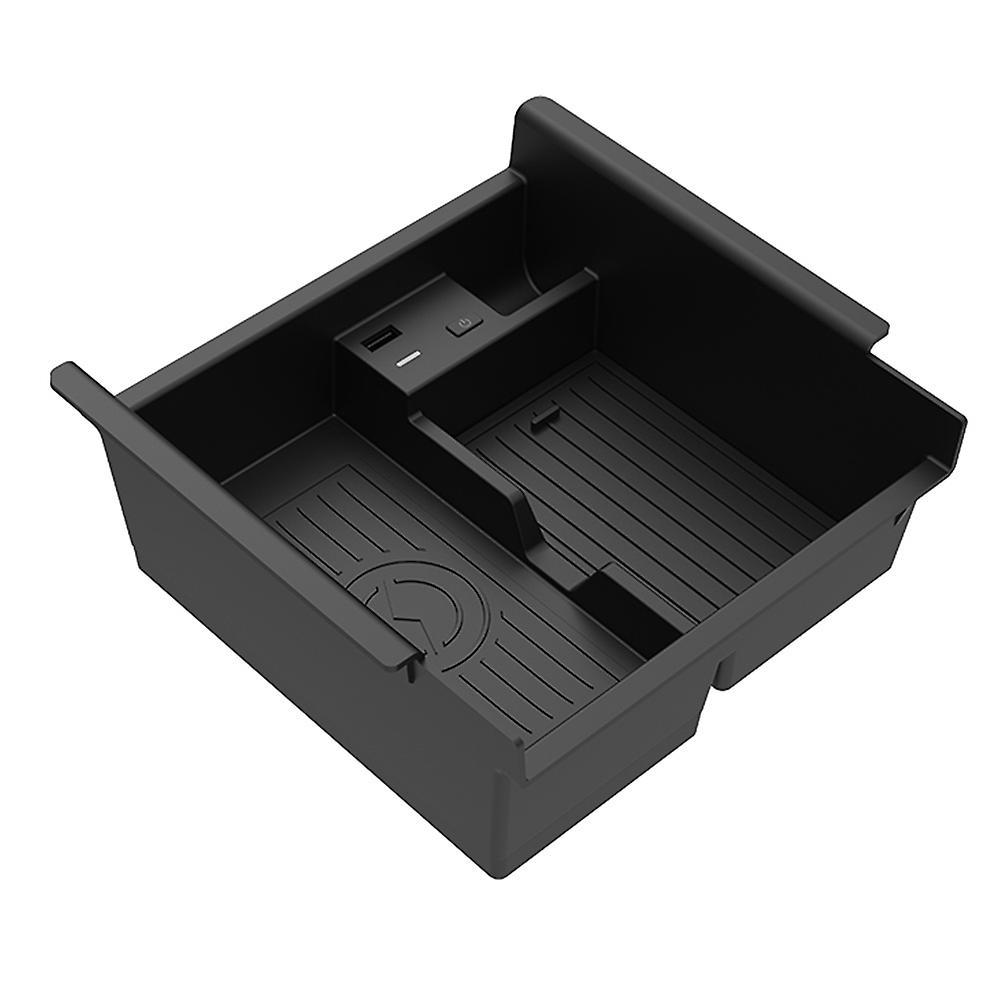Car Wireless Charger Center Console Organizer Tray
