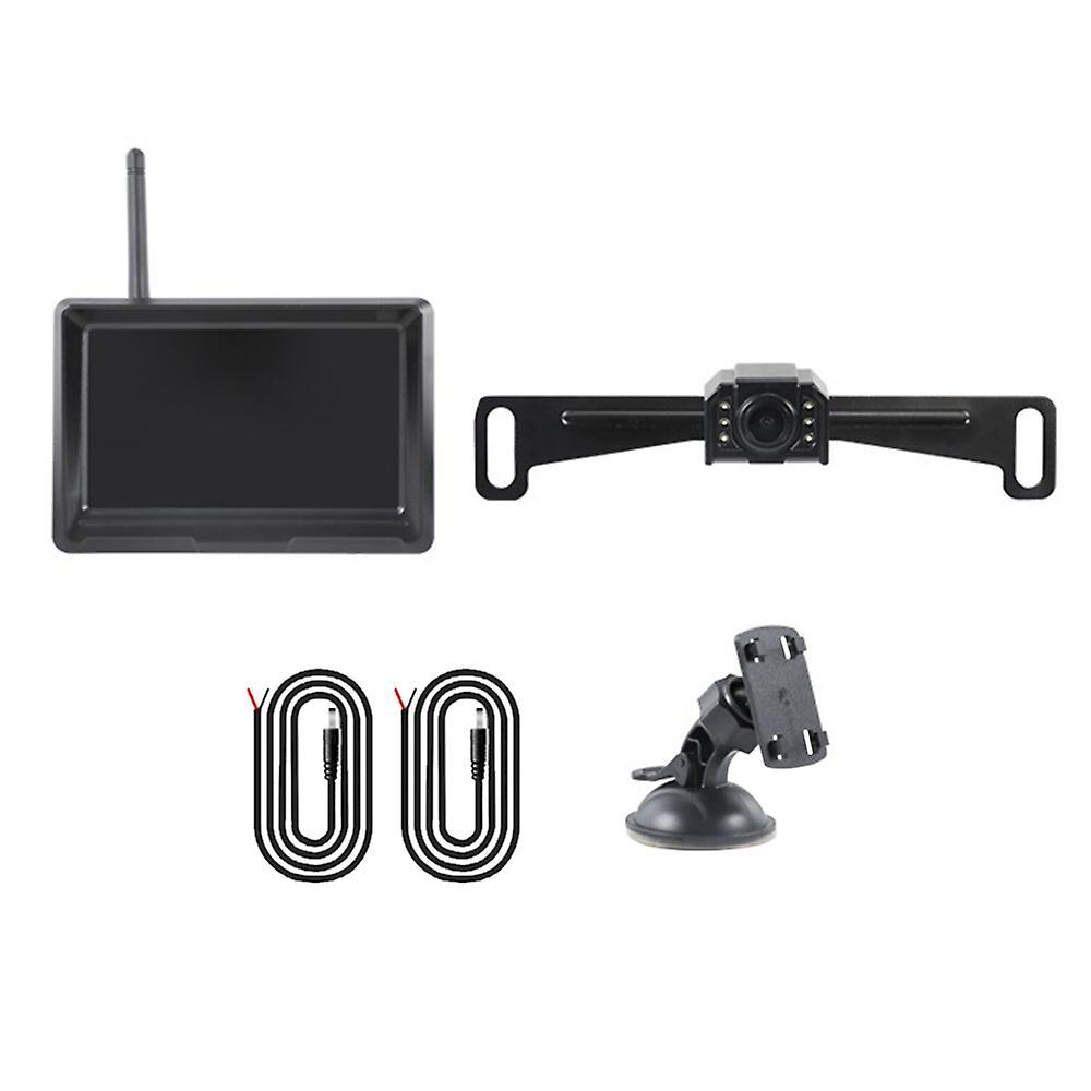 Car Monitor Parking System Rear View Color Display 5 Inch 2.4g