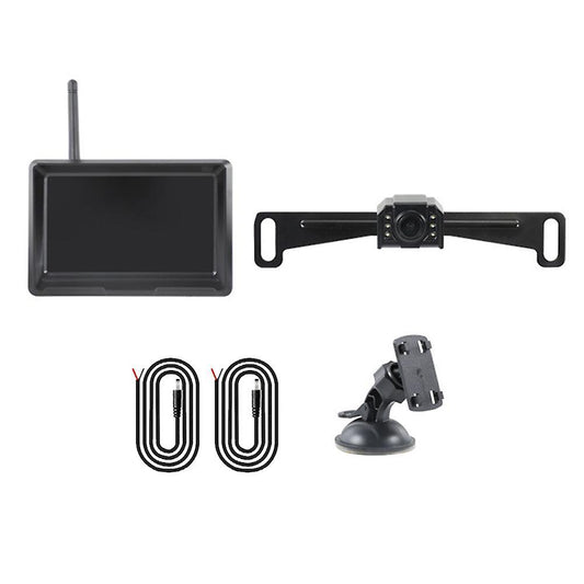 Car Monitor Parking System Rear View Color Display 5 Inch 2.4g