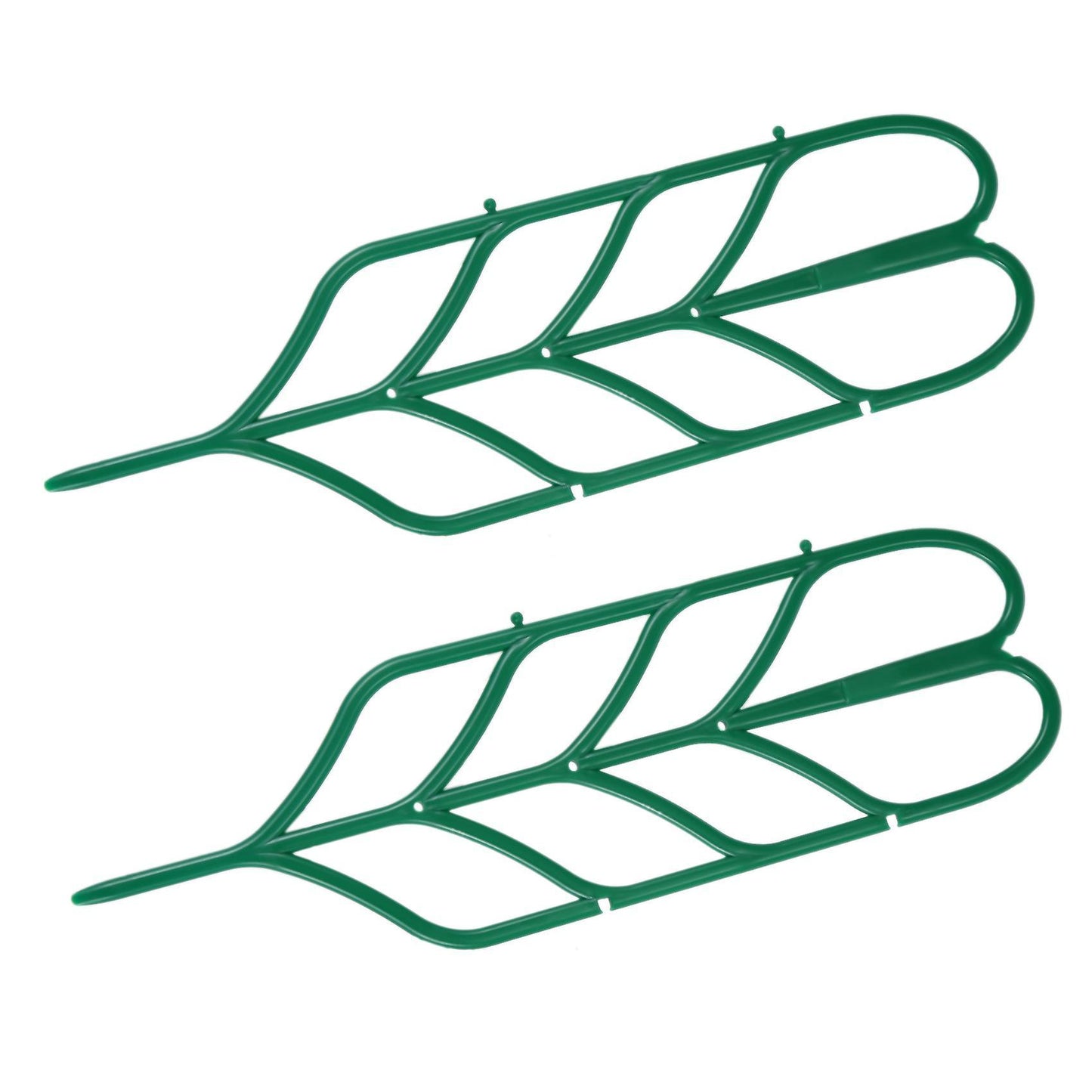 3pcs Mini Diy Leaf Shape Garden Trellis Plants Lattice Pots Supports