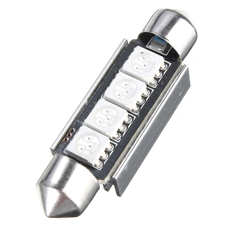 2x  Red 4-smd 5050 Led Map/dome Interior Light Bulb 42mm Festoon