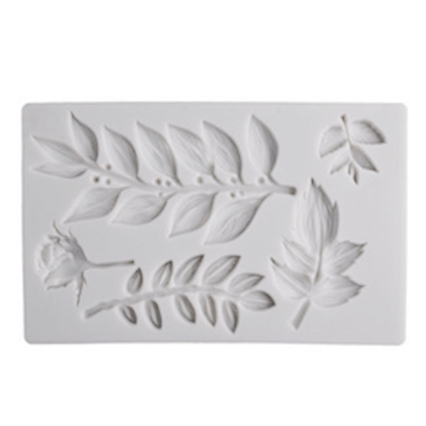 Rose Flower Leaf Vine Branch Silicone Mold Clay Fondant Mold