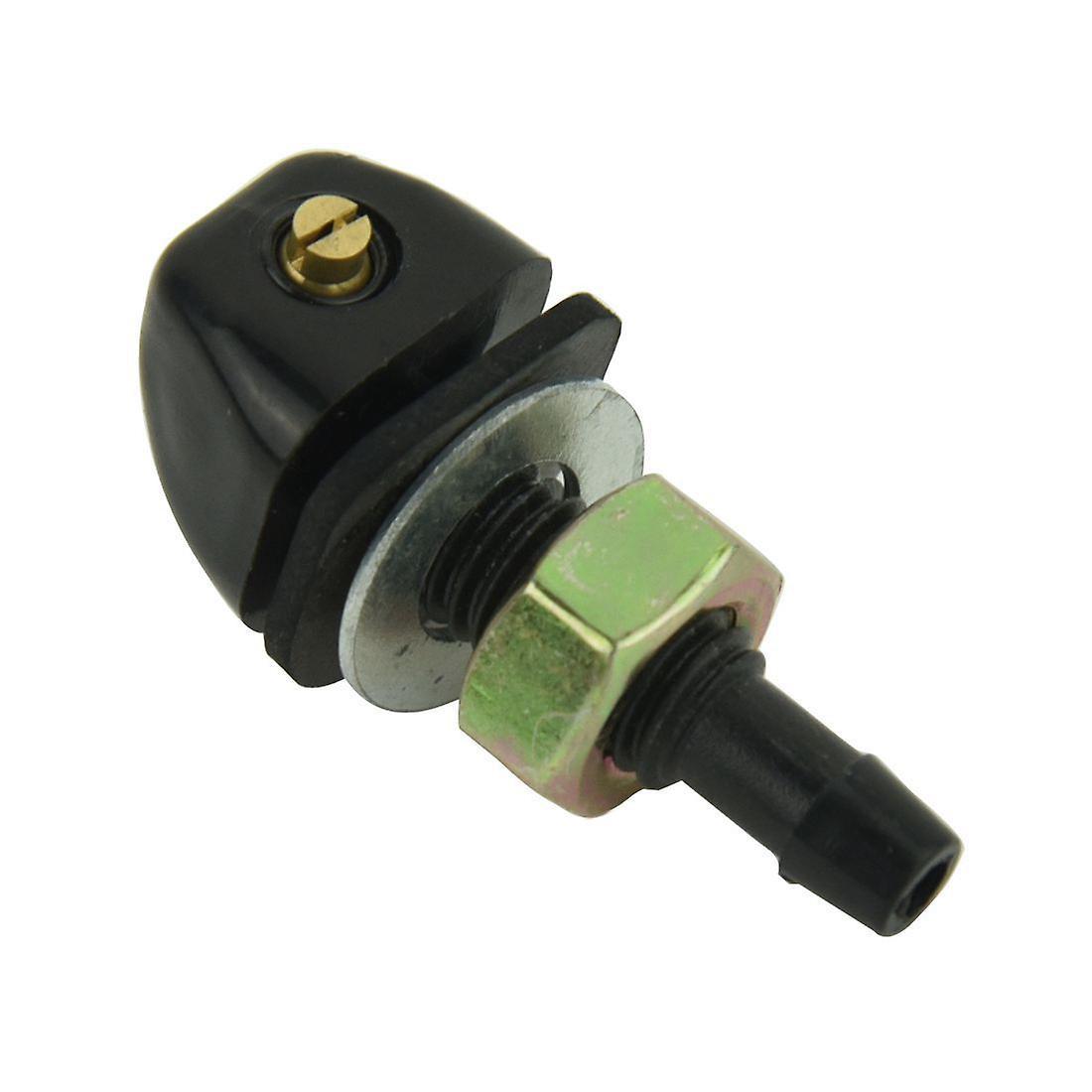 2 Pcs Black Plastic Windshield Washer Spray Nozzle for Bmw Pair