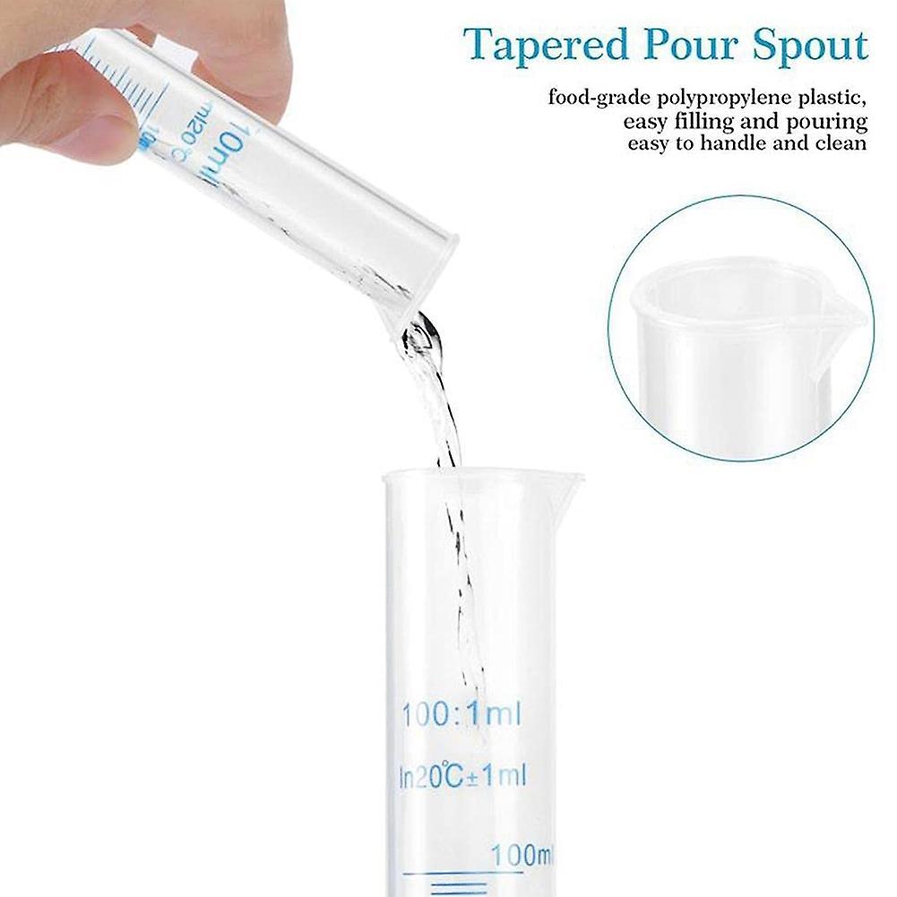 Measuring Cylinder Plastic Graduated Tube Tool for Lab(25ml)