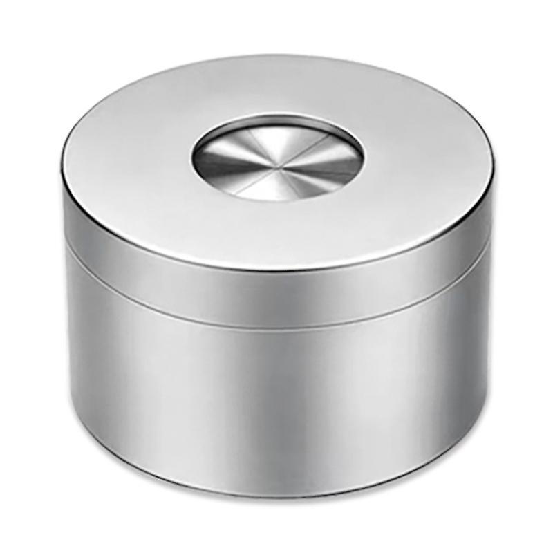 Stainless Steel Ashtray Anti Fly Ash Ashtray with Cover ,matte Gray