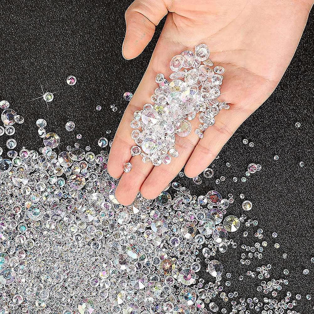 7000 Pcs Bling Diamond Acrylic Gem Table Scatter Crystals,multicolor