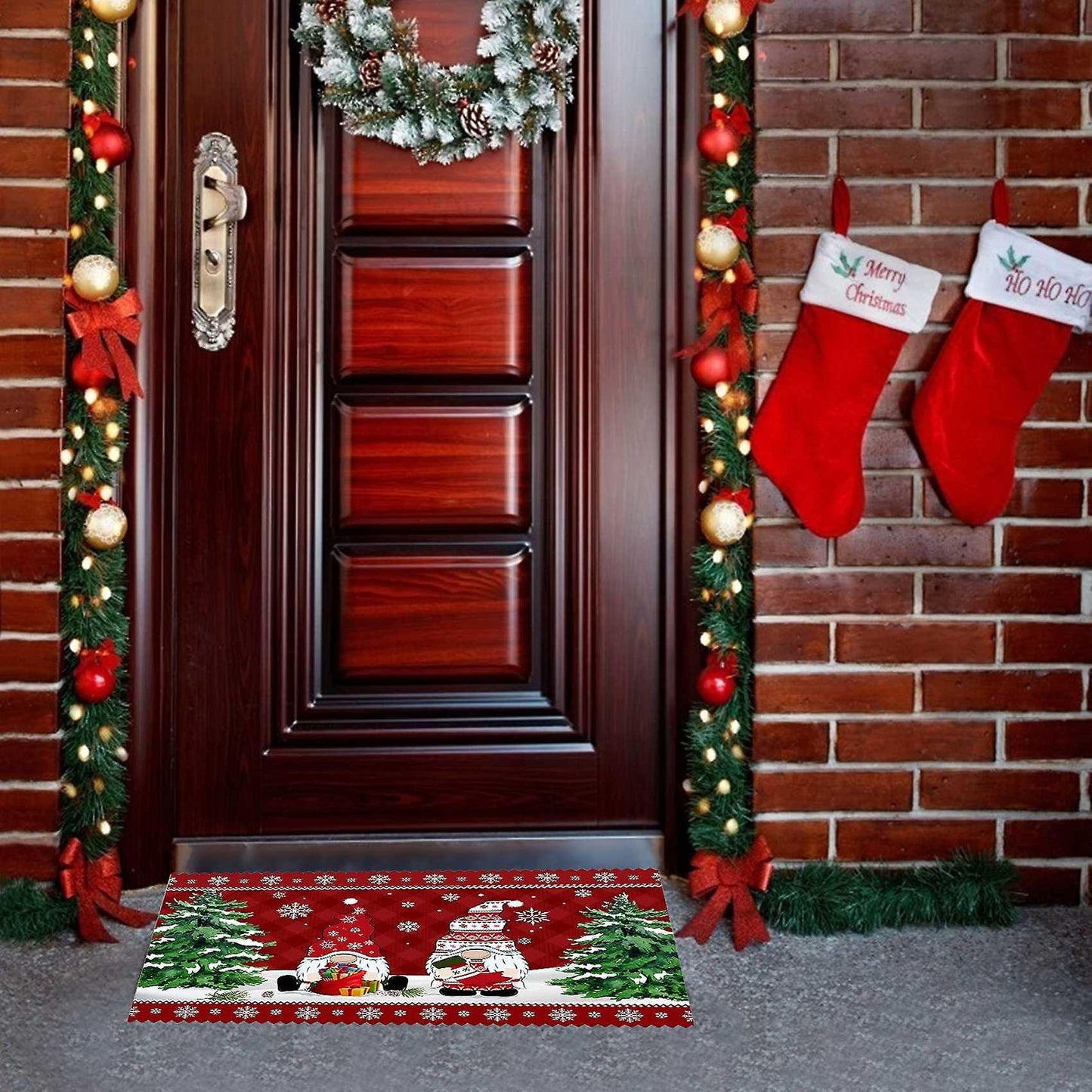 Christmas Doormat Non-slip Doormats Indoor Entrance Mat Custom E
