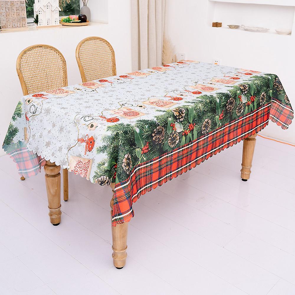 Christmas Tablecloth, Rectangular Table Cover, 56inch X 70inch, E