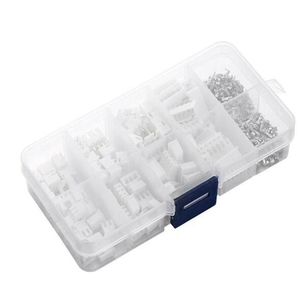 230pcs Xh2.54 2p 3p 4p 5 Pin 2.54mm Pitch Terminal Kit / Housing