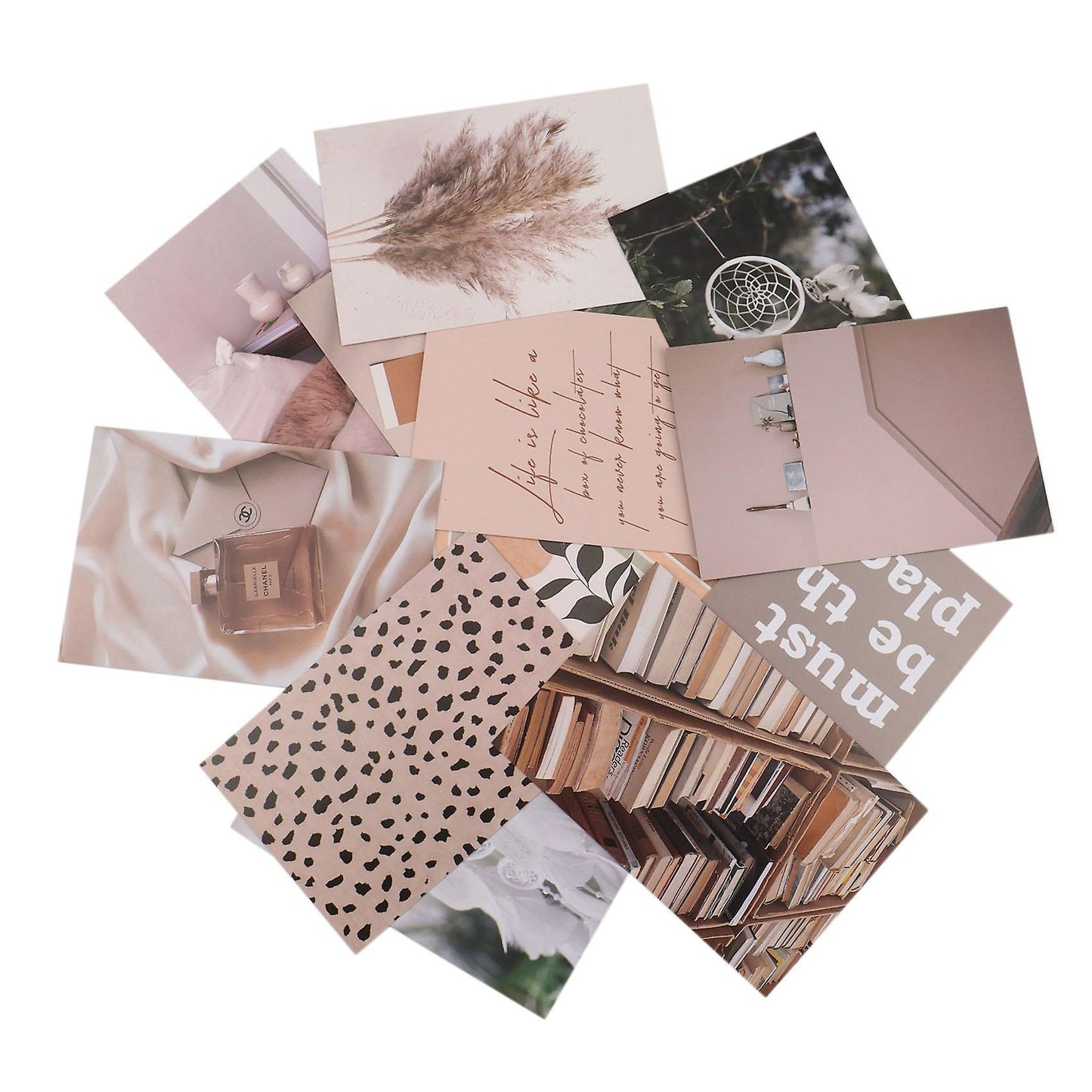 50pcs Scrapbooking Material, Retro Diary Paper, Diy Craft Background