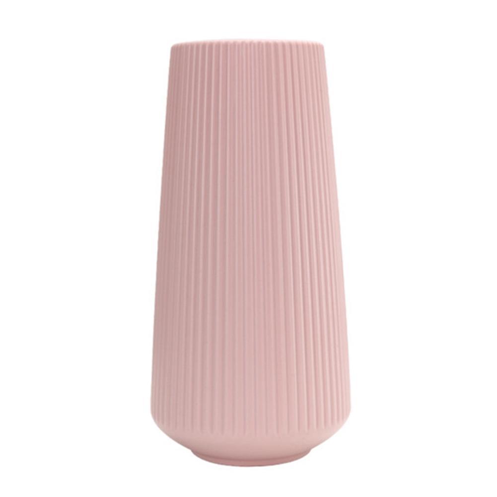Nordic Style Plastic Vase Dried Flower Arrangement Pot Holder,pink