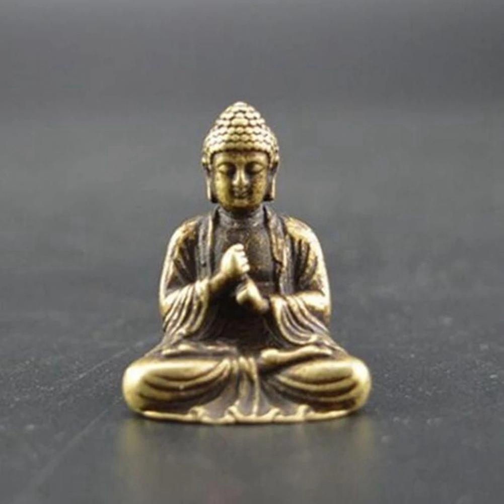Mini Buddha Statue Bronze Buddha Statue Chinese Buddhism Pure