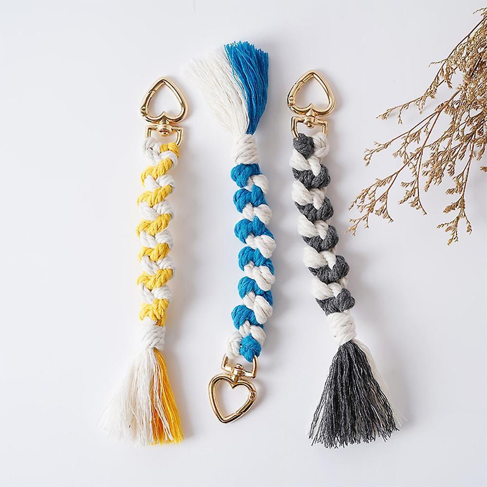 3pcs Tassel Keychains for Women Backpack Ornament Gift for Friends