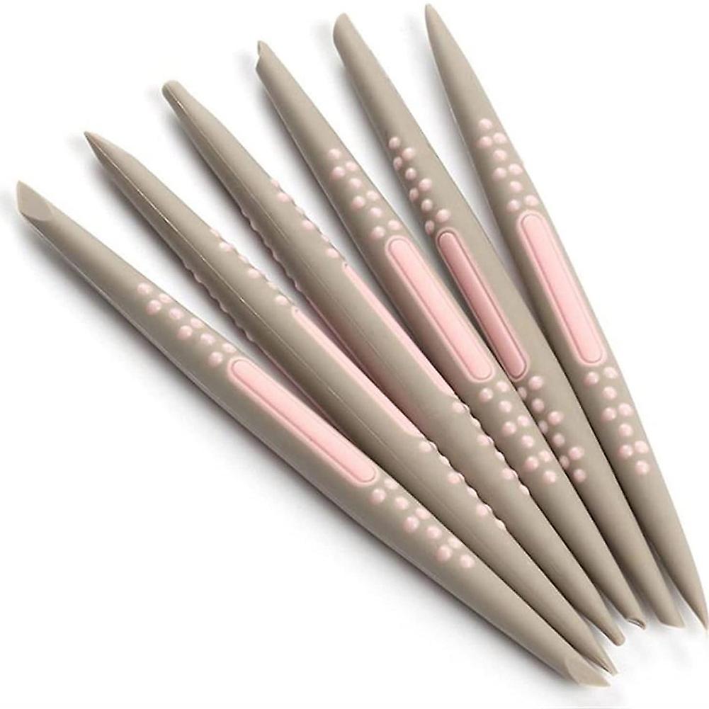 6pcs Silicone Fondant Cake Decorating Flower Modelling Pen Sugarcraft