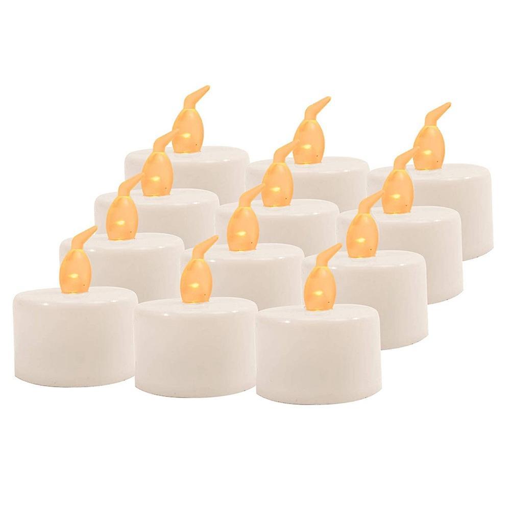 12pcs Led Tea Lamp Flashing Battery Candle Decoration Accessories